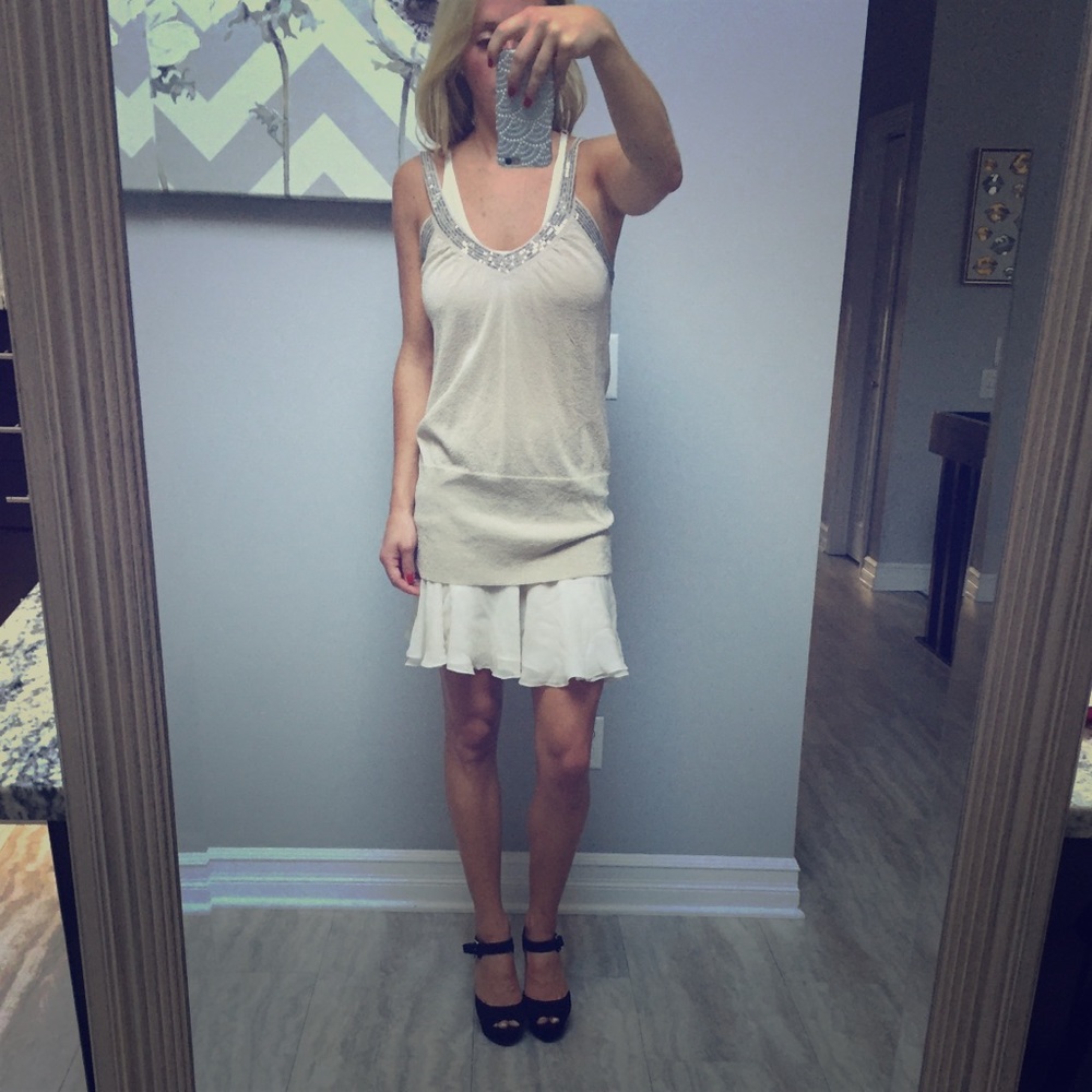 IIsli slip dress flouncy skirt